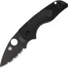 Spyderco Lil Native Lockback - Serrated Black DLC