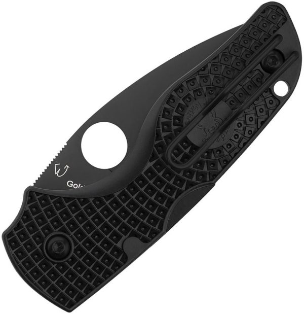 Spyderco Lil Native Lockback - Serrated Black DLC