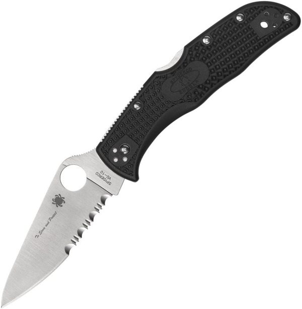 Spyderco Endela Blue Line VG-10 Partially Serrated
