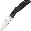 Spyderco Endela Serrated VG-10 - Black FRN