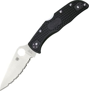 SC243SBK.jpg Spyderco Endela Serrated VG-10 - Black FRN