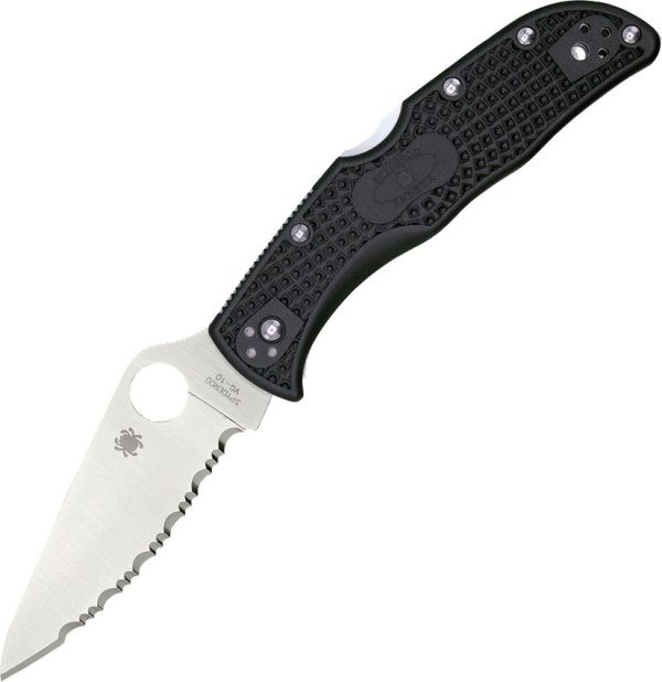 Spyderco Endela Serrated VG-10 - Black FRN