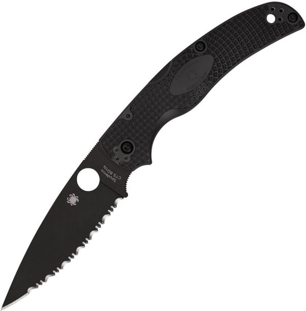 Spyderco Native Chief Lockback - Black DLC Serrated