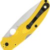 Spyderco Native Chief Lockback - Yellow MagnaCut Serrated