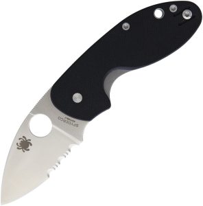 Spyderco Insistent Linerlock Folding Knife - Black G10