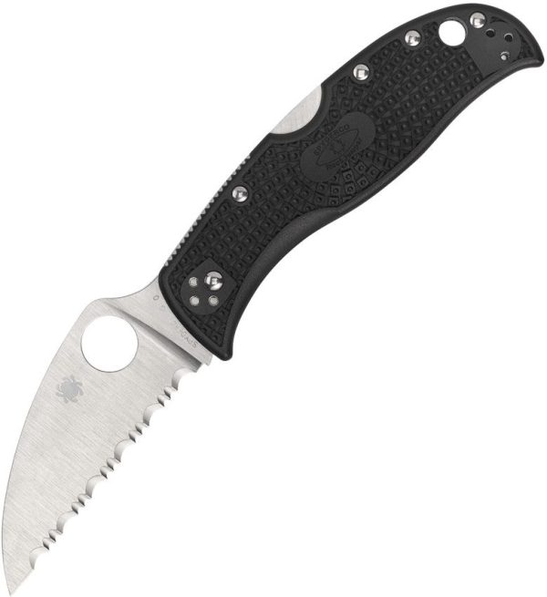 Spyderco RockJumper Lockback Folding Knife 3" Serrated VG-10