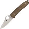Spyderco SpyOpera Lockback Brown Micarta