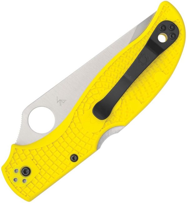 Spyderco Stretch 2 XL Lockback Folding Knife Yellow 4" H2