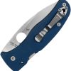Spyderco Bodacious Compression Lock Folding Knife CPM SPY27 Cobalt Blue G10