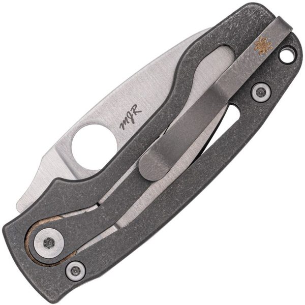 Spyderco PITS 2 SlipIt Folding Knife 2.75" M398 Blade Black Titanium