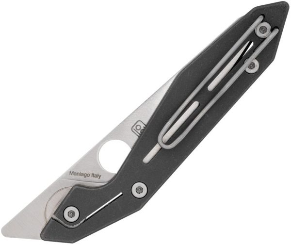 Spyderco NAND SlipIt Ti Folding Knife 3.25" M398 Gray Titanium