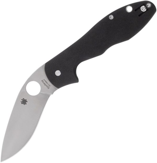 Spyderco Retract Folding Knife 3.38in Blade Black G10