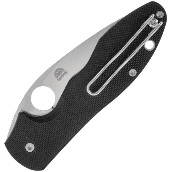 Spyderco Retract Folding Knife 3.38in Blade Black G10