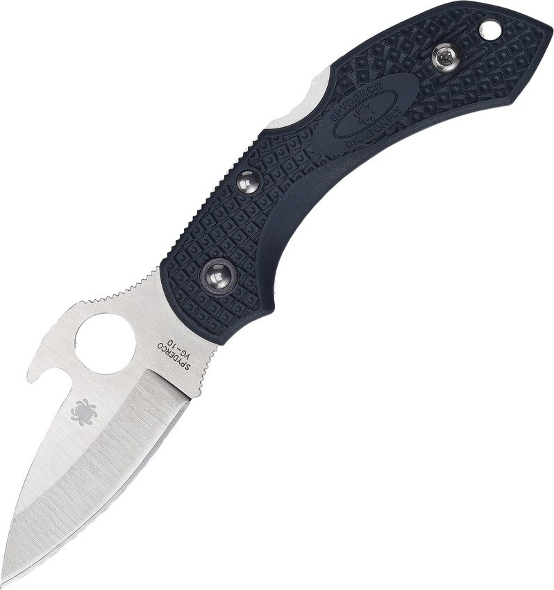 SC28PGYW2.jpg Spyderco Dragonfly 3 Lockback Folding Knife 2.25" VG-10