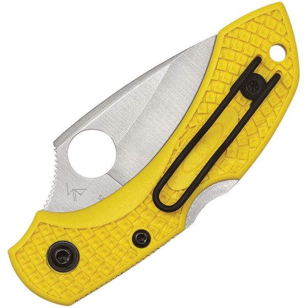 Spyderco Dragonfly 2 Serrated H2 Folding Knife - Yellow