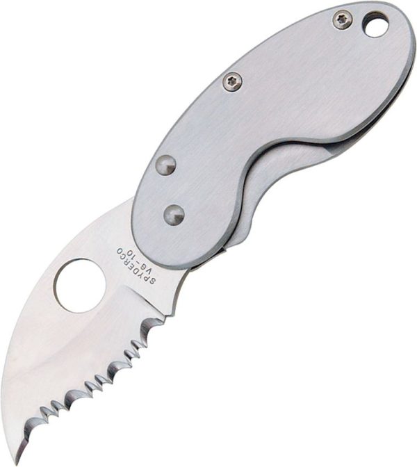 SC29S.jpg Spyderco Cricket Framelock Serrated - Brushed Stainless