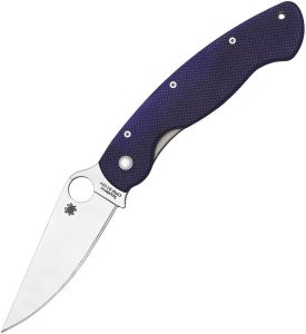 Spyderco Military Dark Blue CPM-S110V Linerlock Knife