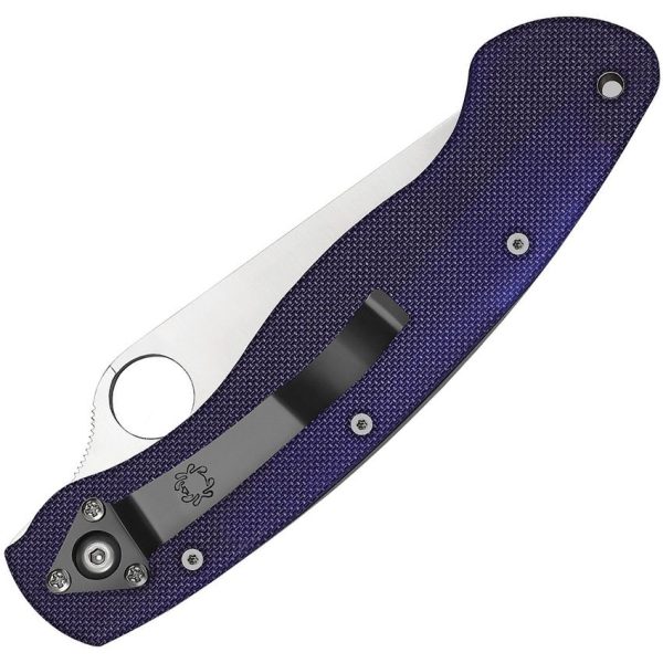 Spyderco Military Dark Blue CPM-S110V Linerlock Knife