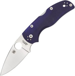 Spyderco Native 5 Lockback Blue G10 Knife