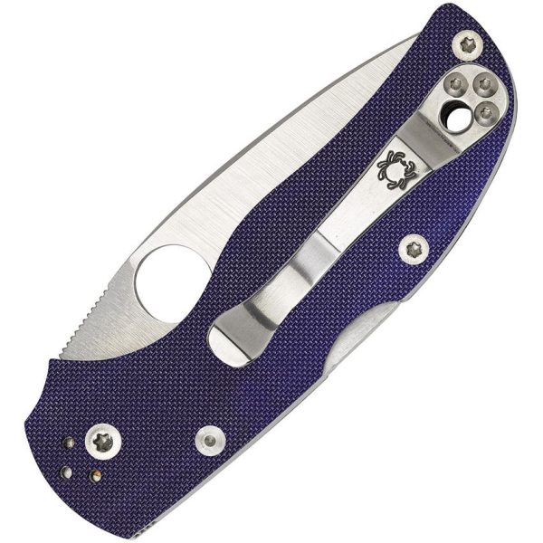 Spyderco Native 5 Lockback Blue G10 Knife
