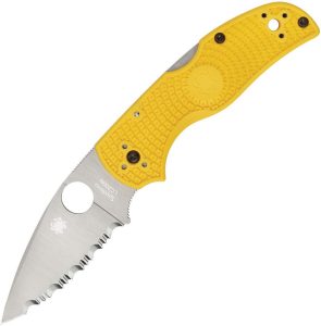 Spyderco Native 5 Salt Lockback Yellow MagnaCut