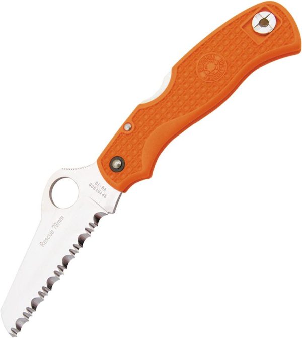 Spyderco Rescue 79mm Lockback Orange VG-10