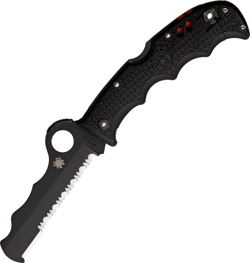 Spyderco Assist Lockback Black Folding Knife 3.75" VG-10