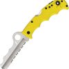Spyderco Assist Lockback Salt Folding Knife 3.75" H2 Steel Yellow