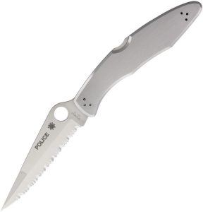 SC7S.jpg Spyderco Police Model Fully Serrated - VG-10 Blade