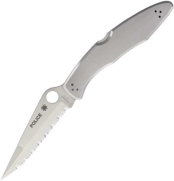 SC7S.jpg Spyderco Police Model Fully Serrated - VG-10 Blade