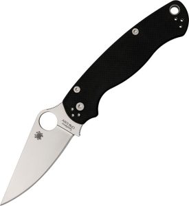Spyderco Para Military 2 Comp Lock Folding Knife 3.5" S45VN Black G10
