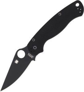 Spyderco Para Military 2 Comp Lock Folding Knife Black G10