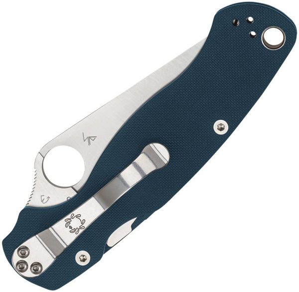 Spyderco Para Military 2 Compression Folding Knife 3.5" CPM SPY27 Cobalt Blue G10