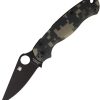 Spyderco Para Military 2 Compression Lock Folding Knife 3.5" S45VN Camo