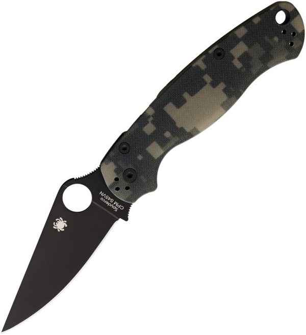 Spyderco Para Military 2 Compression Lock Folding Knife 3.5" S45VN Camo
