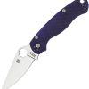 SC81GPDBL2.jpg Spyderco Para Military 2 Compression Lock Blue Folding Knife 3.5"