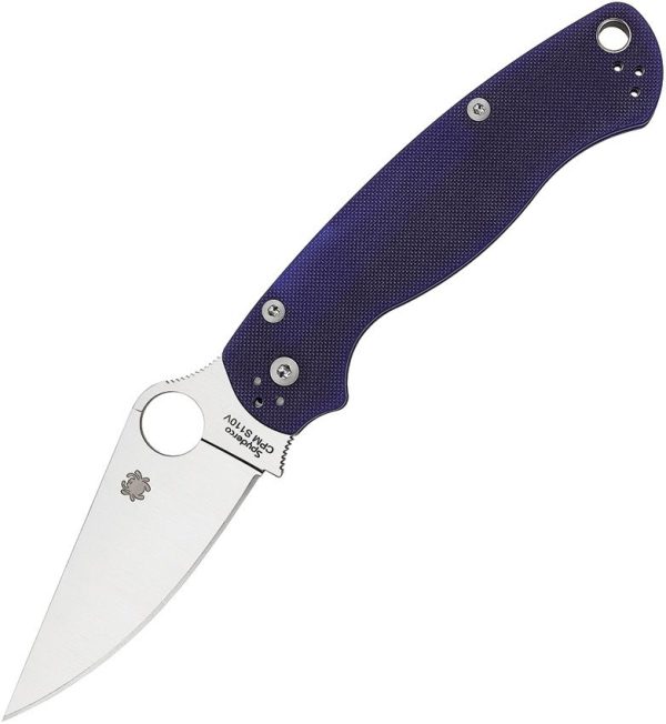 SC81GPDBL2.jpg Spyderco Para Military 2 Compression Lock Blue Folding Knife 3.5"
