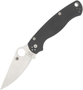Spyderco Para Military 2 G10 Gray Folding Knife 3" Maxamet