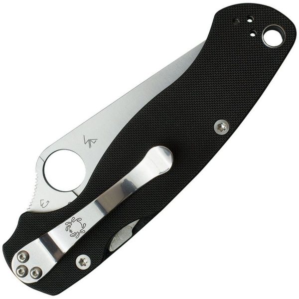 SC81GS2_add_01.jpg Spyderco Para Military 2 Folding Knife 3.5" Serrated S45VN Black G10