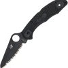 Spyderco Salt 2 Lockback Serrated H1 Black