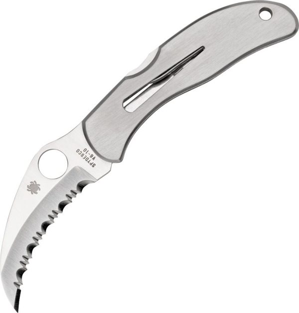Spyderco Harpy Lockback Folding Knife 2.75" Serrated VG-10