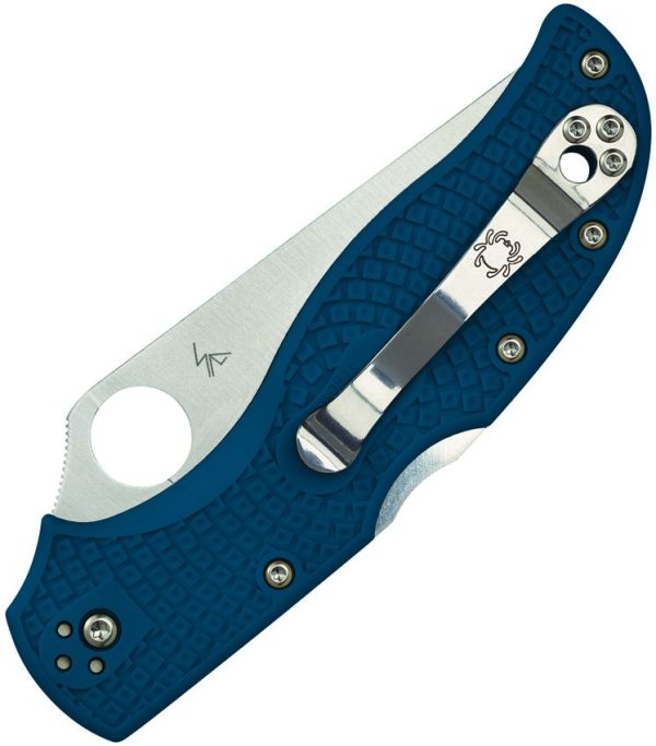 Spyderco Stretch 2 Lockback Folding Knife 3.5" K390 Blue