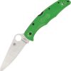 Spyderco Pacific Salt 2 Green LC 200N Plain Edge