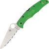 Spyderco Pacific Salt 2 Green LC 200N Serrated
