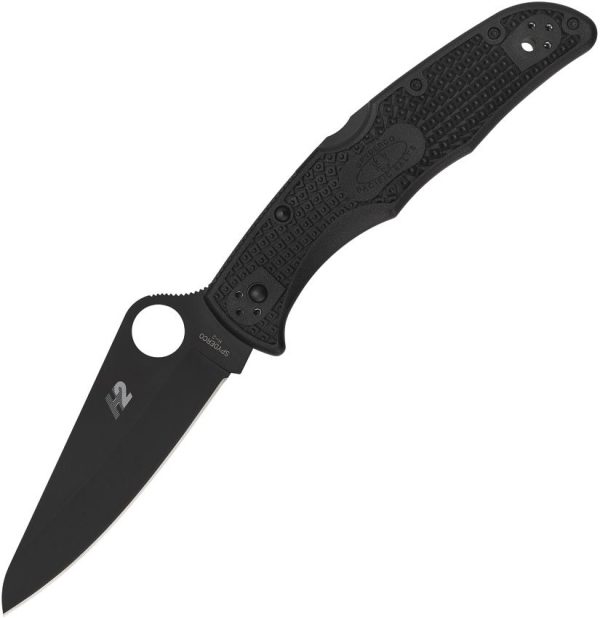 Spyderco Pacific Salt 2 Lockback 3.75" H2 Black Folding Knife