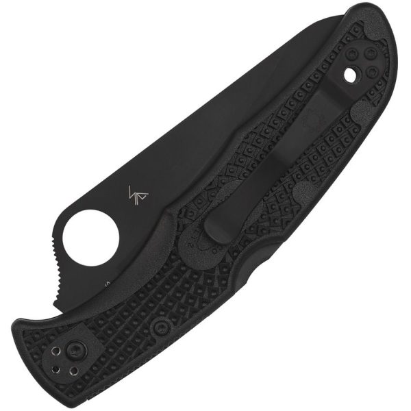 Spyderco Pacific Salt 2 Lockback 3.75" H2 Black Folding Knife