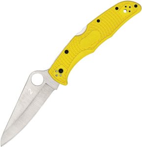 SC91PYL2.jpg Spyderco Pacific Salt 2 Yellow H2 Folding Knife