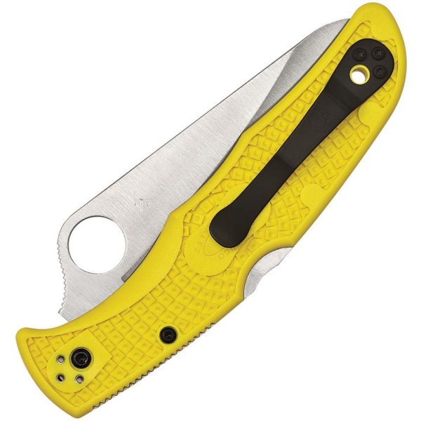SC91PYL2_add_01.jpg Spyderco Pacific Salt 2 Yellow H2 Folding Knife
