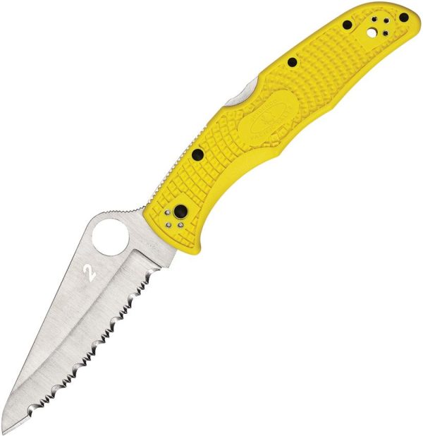 Spyderco Pacific Salt 2 Lockback Yellow FRN