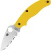 Spyderco Penknife Lightweight Yellow Serrated